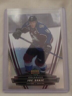 Upper Deck Colorado Avalanche Joe Sakic Hockey Trading Card - Burgundy & Blue
